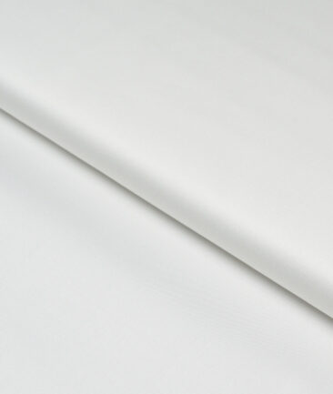 Soktas 2 Ply 120's Giza Cotton Solids Shirting Fabric (White)