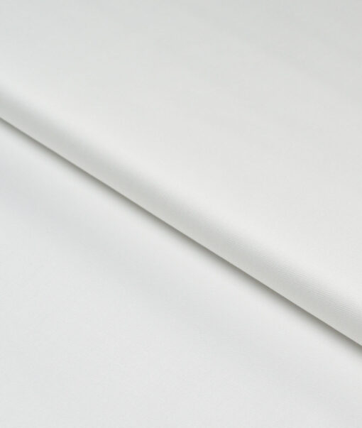 Soktas 2 Ply 120's Giza Cotton Solids Shirting Fabric (White)