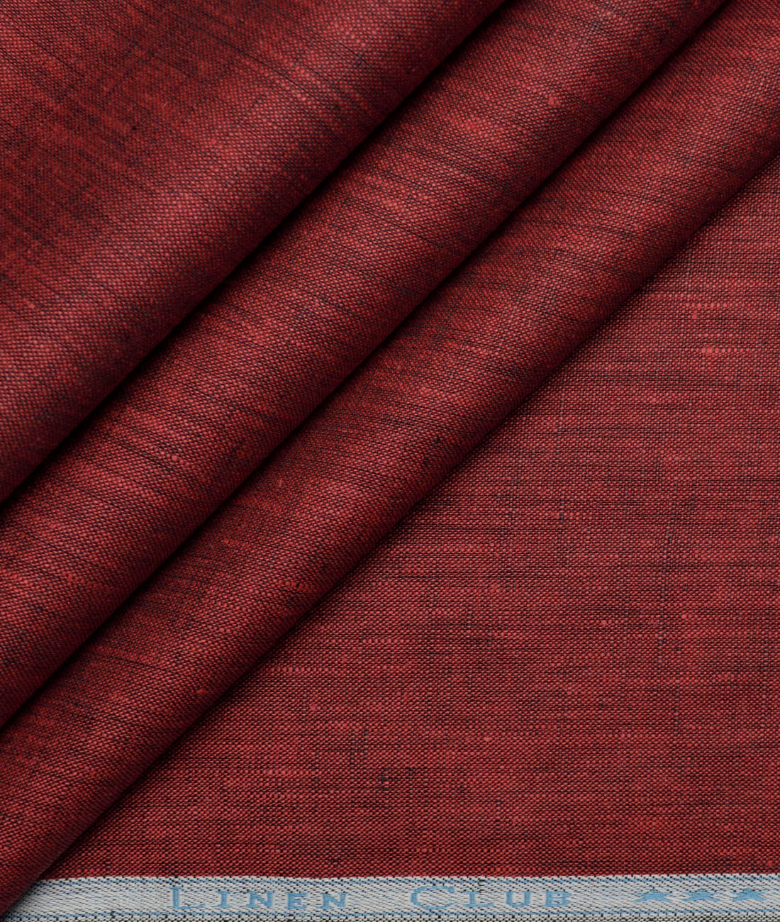 Linen Club 60 LEA European Linen Self Design Shirting Fabric (Maroon) Linen Club 60 LEA European Linen Self Design Shirting Fabric (Maroon)