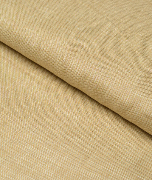 Tresca by Arvind 60 LEA Irish Linen Structured Shirting Fabric (Sand Beige)