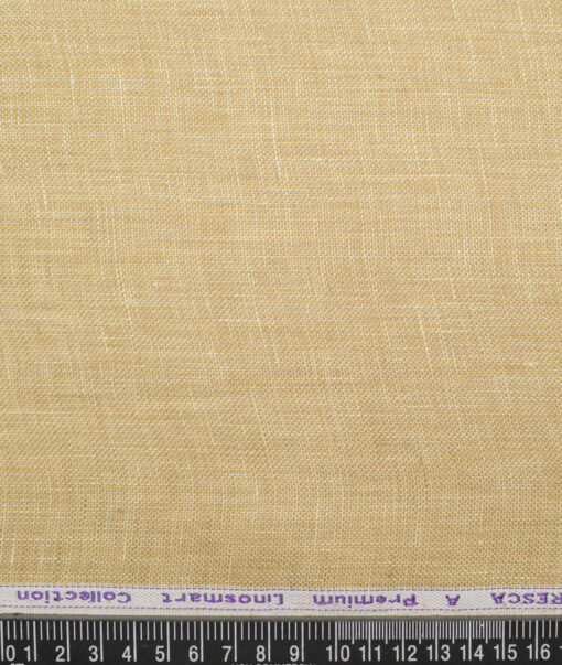 Tresca by Arvind 60 LEA Irish Linen Structured Shirting Fabric (Sand Beige)