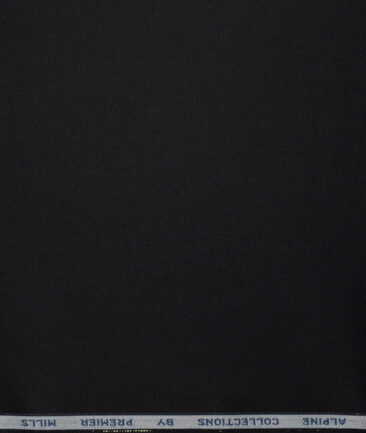 Premier Mills  Giza Cotton Solids Shirting Fabric (Black)