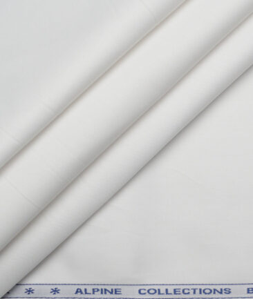 Premier Mills  Luxury Cotton Solids Shirting Fabric (White)