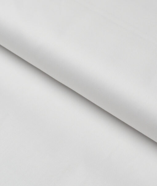 Premier Mills  Luxury Cotton Solids Shirting Fabric (White)