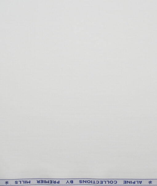 Premier Mills  Bamboo Cotton Solids Shirting Fabric (White)
