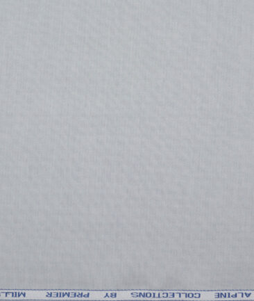 Premier Mills  Luxury Cotton Solids Shirting Fabric (Light Grey)