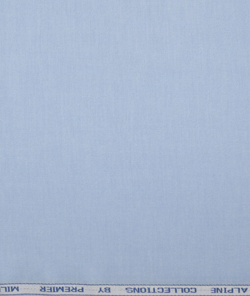Premier Mills  Luxury Cotton Solids Shirting Fabric (Sky Blue)