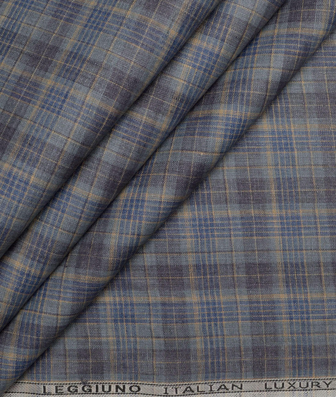 Leggiuno italy 60 LEA Italian Linen Checks Shirting Fabric (Grey) Leggiuno italy 60 LEA Italian Linen Checks Shirting Fabric (Grey)