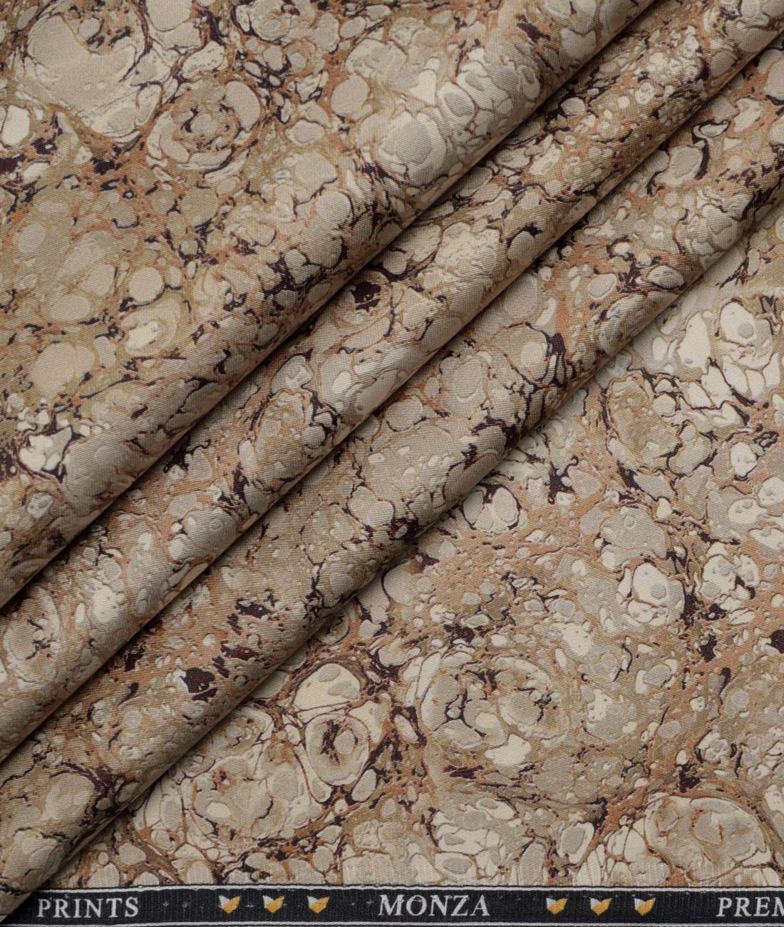 Monza Premium Cotton Printed Shirting Fabric (Brown) Monza Premium Cotton Printed Shirting Fabric (Brown)