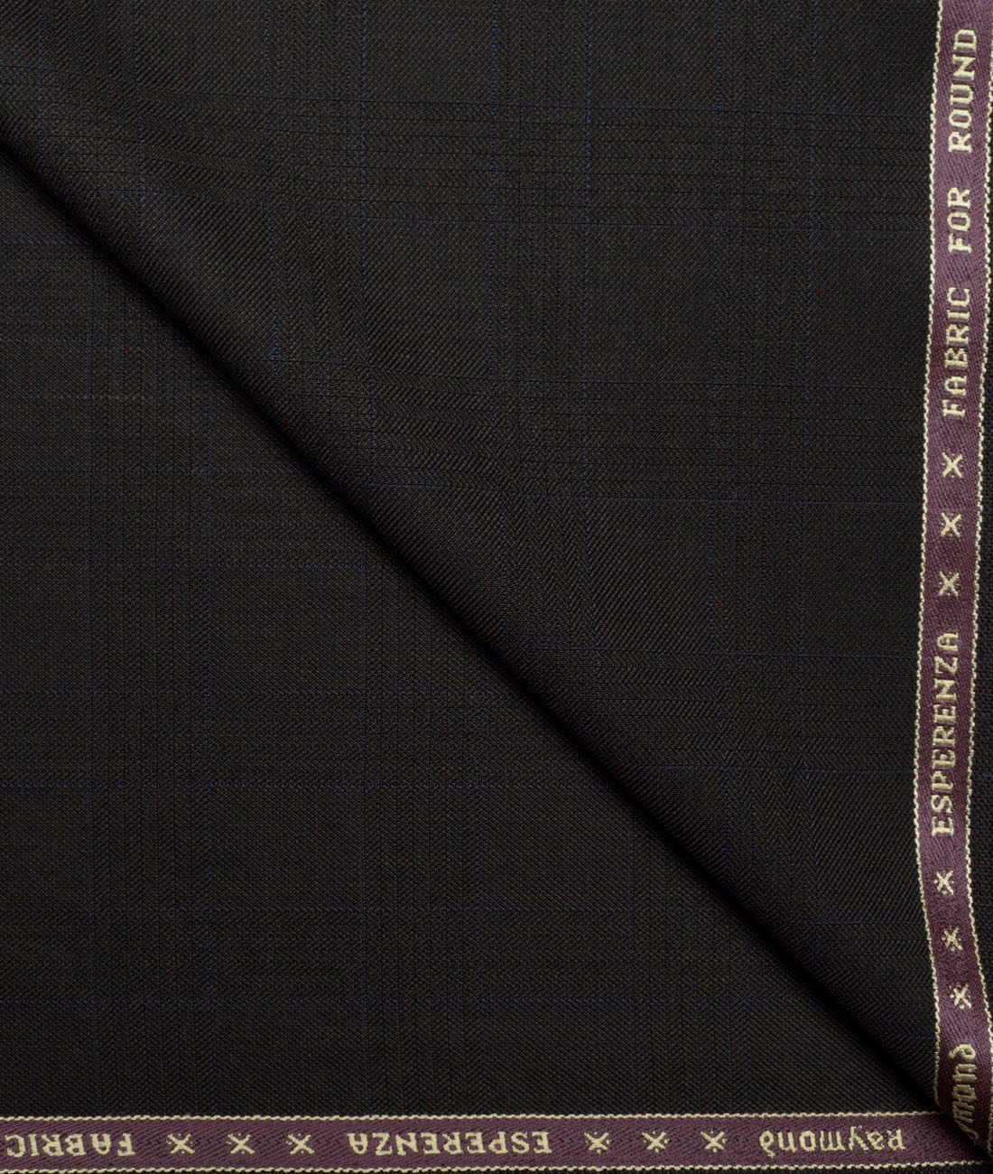 Raymond Checks 20% Merino Wool Suiting Fabric (Dark Brown) Raymond Checks 20% Merino Wool Suiting Fabric (Dark Brown)