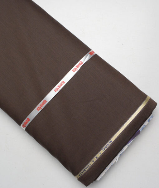 Raymond  Solids 20% Merino Wool Suiting Fabric (Dark Chocolate Brown)