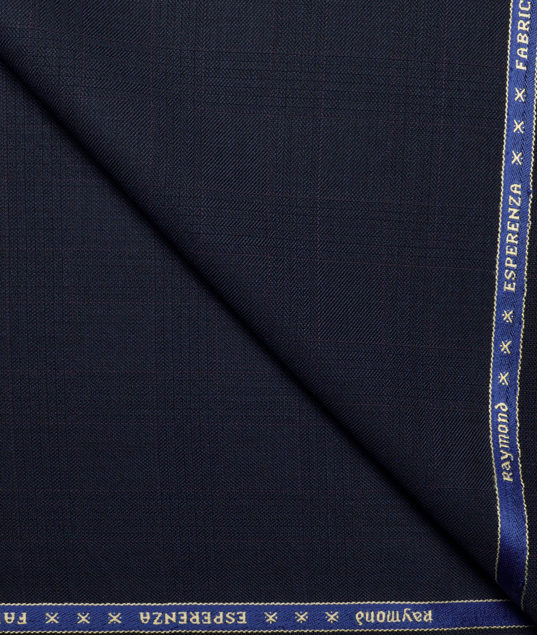 Raymond Checks 20% Merino Wool Suiting Fabric (Dark Navy Blue) Raymond Checks 20% Merino Wool Suiting Fabric (Dark Navy Blue)