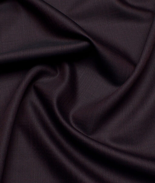 Raymond  Checks 20% Merino Wool Suiting Fabric (Dark Wine)