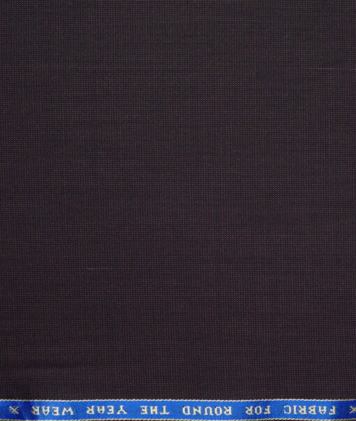 Raymond  Structured 20% Merino Wool Suiting Fabric (Dark Wine)