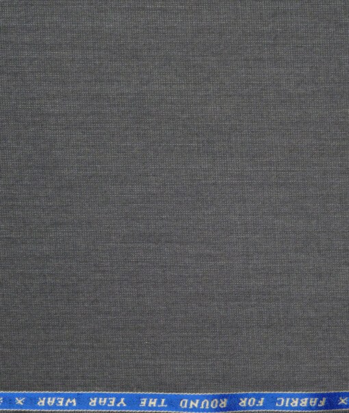 Raymond  Structured 20% Merino Wool Suiting Fabric (Grey)