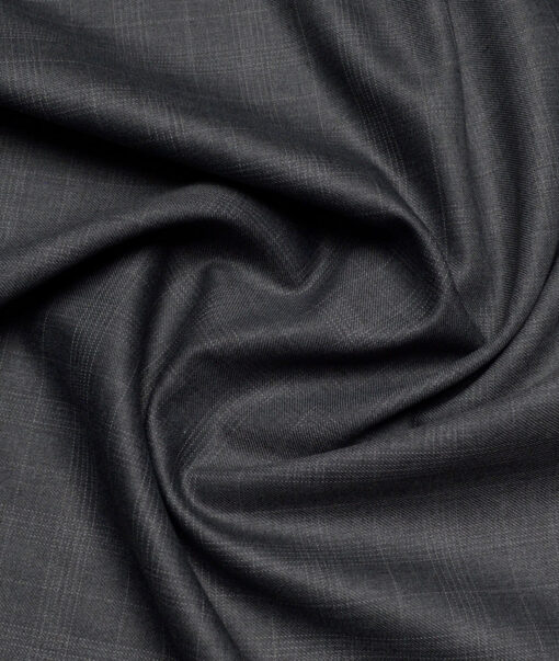 Raymond  Checks 20% Merino Wool Suiting Fabric (Dark Grey)