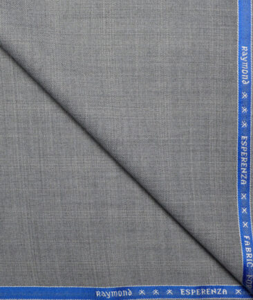 Raymond  Checks 20% Merino Wool Suiting Fabric (Light Grey)