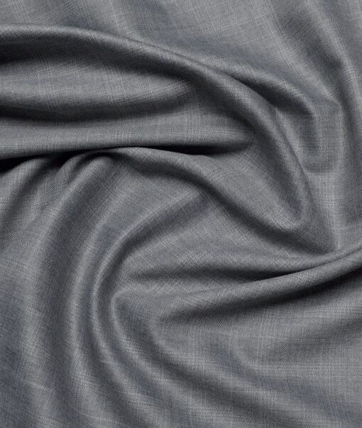 Simone Federico & Figli Italy Super 110's Checks 20% Merino Wool Suiting Fabric (Light Grey)