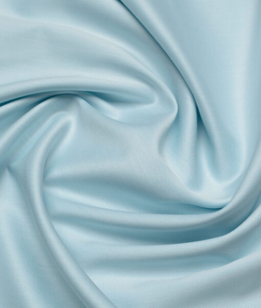 Vercelli Italy 2 Ply 100's Supima Cotton Solids Shirting Fabric (Arctic Blue)