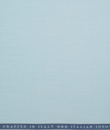 Vercelli Italy 2 Ply 100's Supima Cotton Solids Shirting Fabric (Arctic Blue)