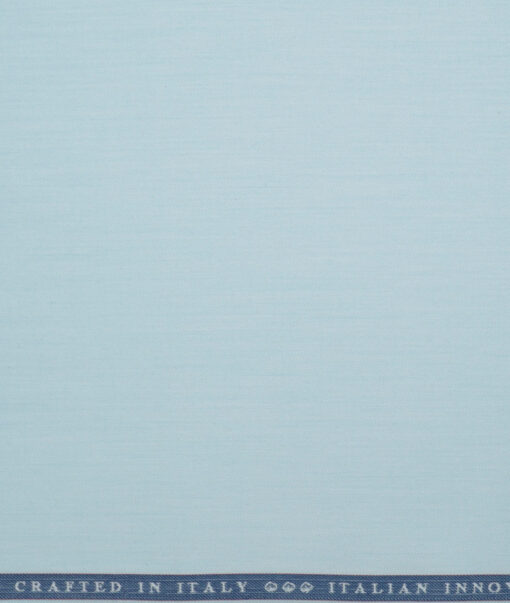 Vercelli Italy 2 Ply 100's Supima Cotton Solids Shirting Fabric (Arctic Blue)