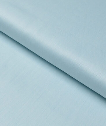 Vercelli Italy 2 Ply 100's Supima Cotton Solids Shirting Fabric (Arctic Blue)