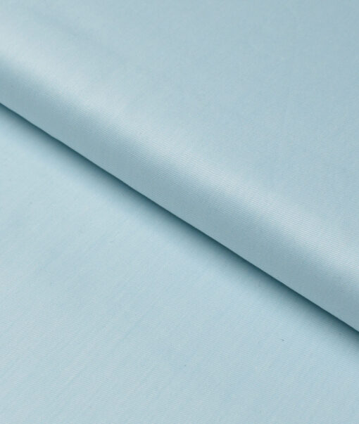 Vercelli Italy 2 Ply 100's Supima Cotton Solids Shirting Fabric (Arctic Blue)