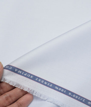 Vercelli Italy 2 Ply 100's Supima Cotton Solids Shirting Fabric (Sky Blue)