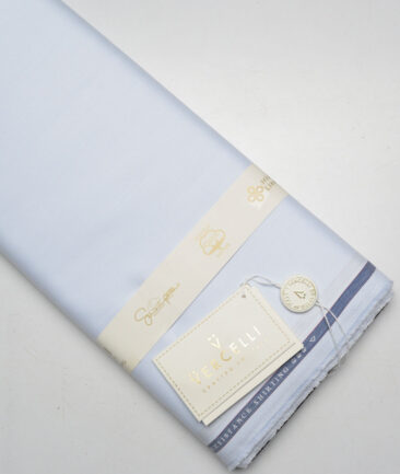 Vercelli Italy 2 Ply 100's Supima Cotton Solids Shirting Fabric (Sky Blue)