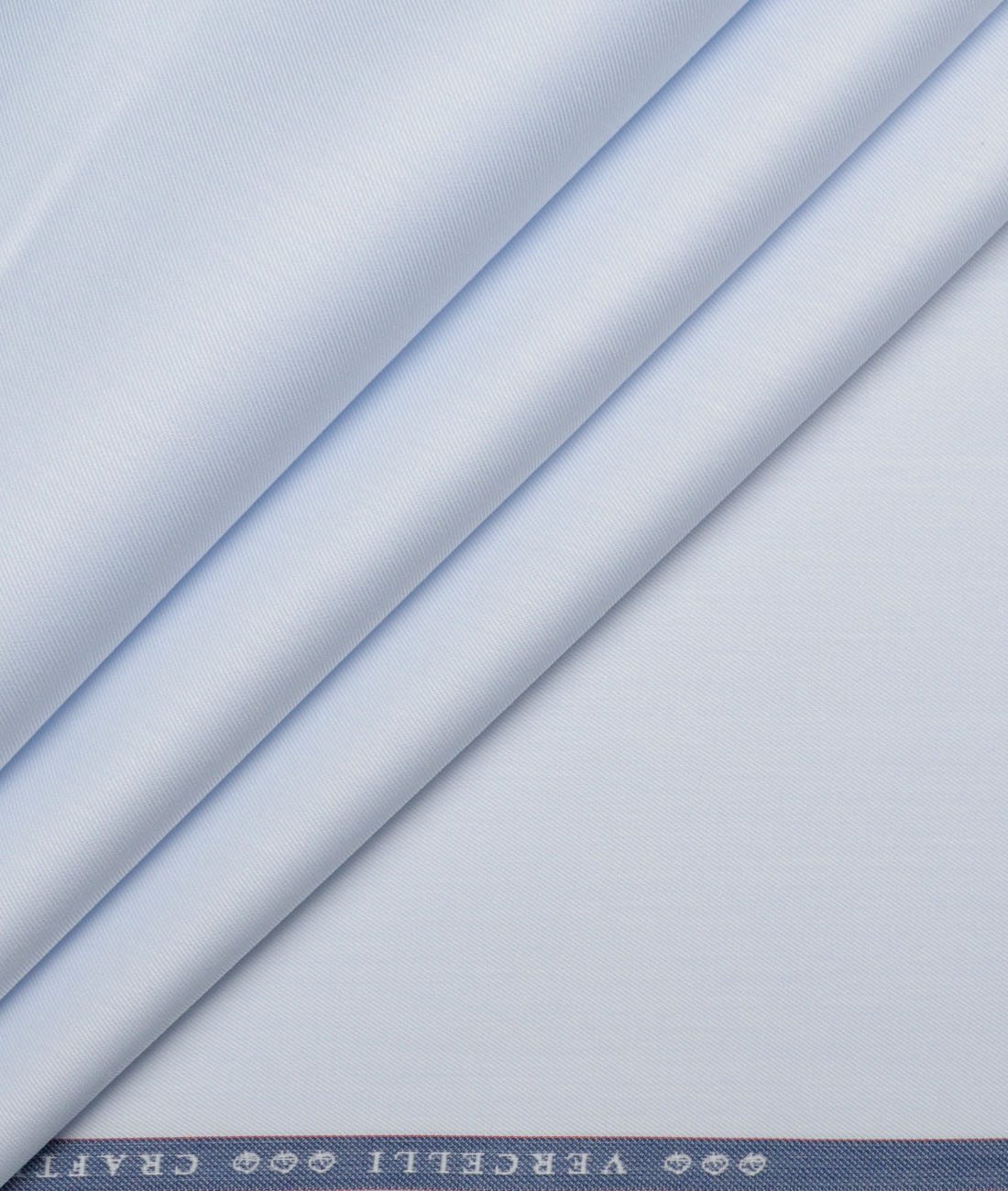 Vercelli Italy 2 Ply 100's Supima Cotton Solids Shirting Fabric (Sky Blue) Vercelli Italy 2 Ply 100's Supima Cotton Solids Shirting Fabric (Sky Blue)