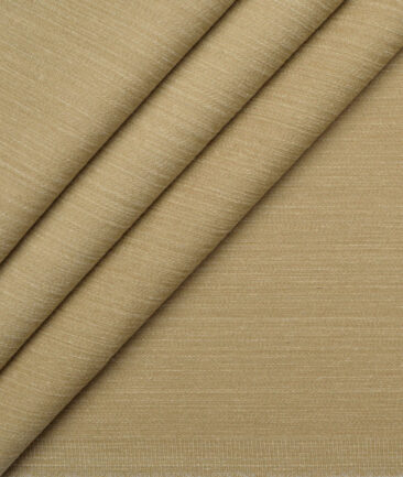 Tresca by Arvind  Self Design Cotton Unstitched Stretchable Jeans Fabric (Citra Beige)