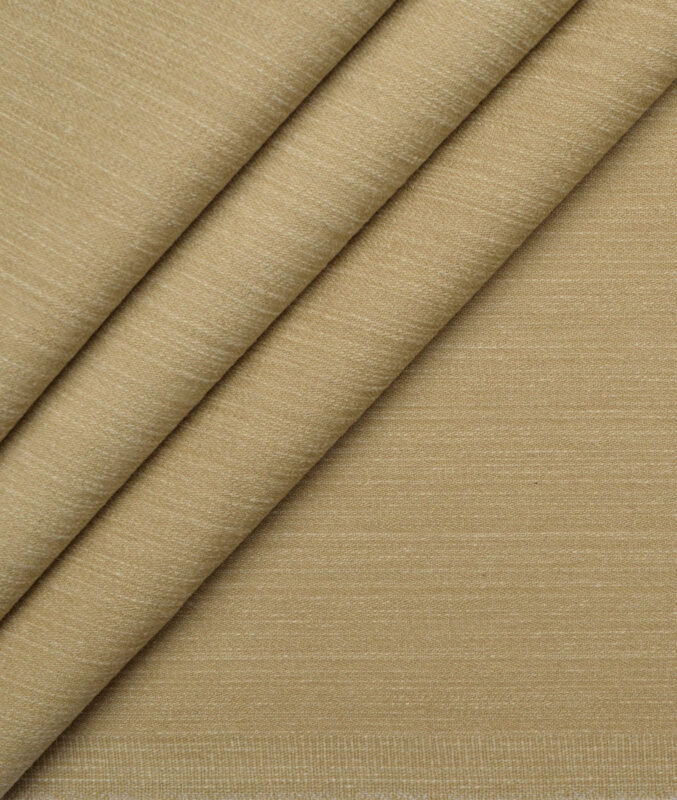 Tresca by Arvind  Self Design Cotton Unstitched Stretchable Jeans Fabric (Citra Beige)
