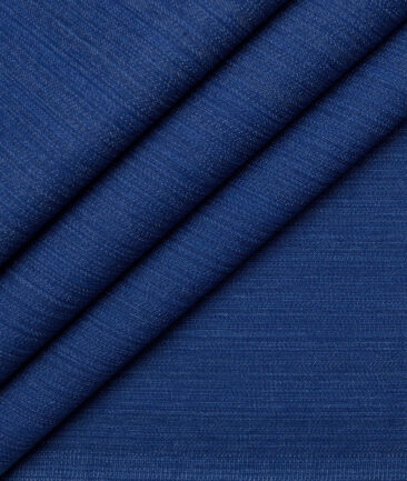 Tresca by Arvind  Self Design Cotton Unstitched Stretchable Jeans Fabric (Firoza Blue)