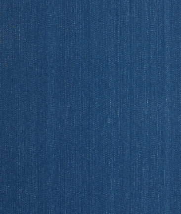Tresca by Arvind  Self Design Cotton Unstitched Stretchable Jeans Fabric (Ice Blue)