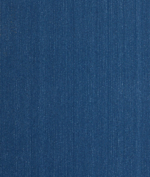 Tresca by Arvind  Self Design Cotton Unstitched Stretchable Jeans Fabric (Ice Blue)