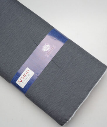 Tresca by Arvind  Self Design Cotton Unstitched Stretchable Jeans Fabric (Mica Grey)
