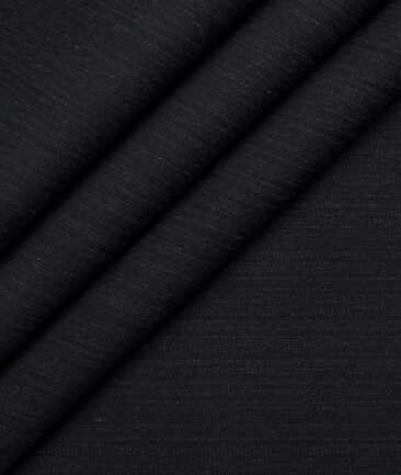 Tresca by Arvind  Self Design Cotton Unstitched Stretchable Jeans Fabric (Platinum Black)