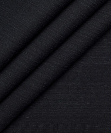 Tresca by Arvind  Self Design Cotton Unstitched Stretchable Jeans Fabric (Platinum Black)