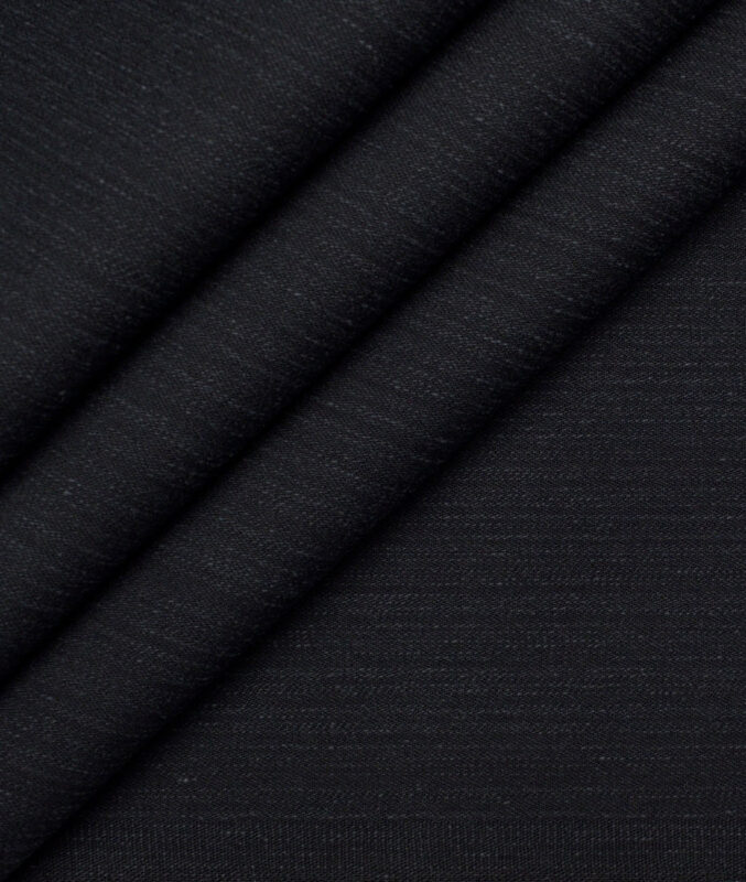 Tresca by Arvind  Self Design Cotton Unstitched Stretchable Jeans Fabric (Platinum Black)