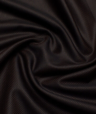 Tresca by Arvind  Giza Cotton Structured Shirting Fabric (Black & Brown)