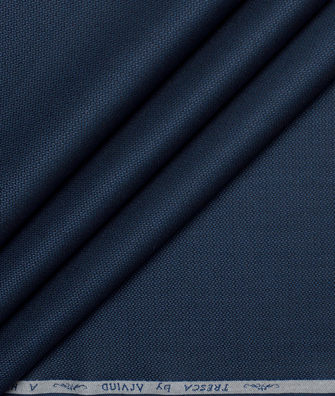 Tresca by Arvind Giza Cotton Structured Shirting Fabric (Dark Royal Blue) Tresca by Arvind Giza Cotton Structured Shirting Fabric (Dark Royal Blue)