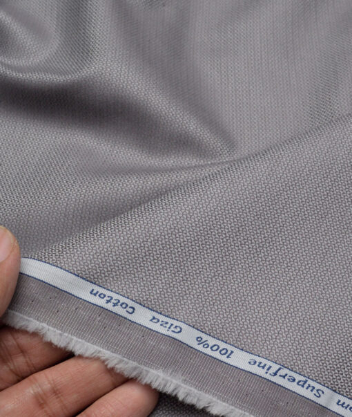 Tresca by Arvind  Giza Cotton Structured Shirting Fabric (Grey)