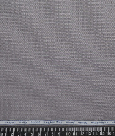Tresca by Arvind  Giza Cotton Structured Shirting Fabric (Grey)