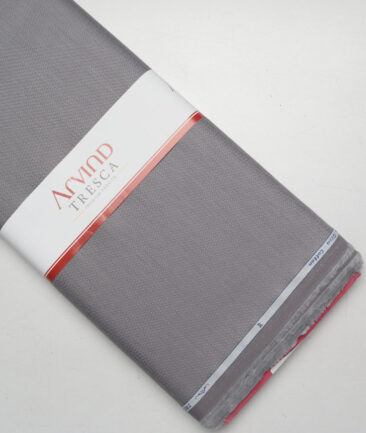 Tresca by Arvind  Giza Cotton Structured Shirting Fabric (Grey)