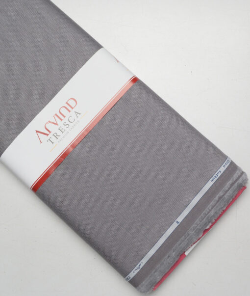 Tresca by Arvind  Giza Cotton Structured Shirting Fabric (Grey)