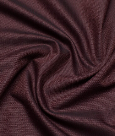 Tresca by Arvind  Giza Cotton Structured Shirting Fabric (Black & Wine)