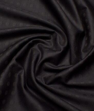 Tresca by Arvind  Giza Cotton Self Design Shirting Fabric (Dark Brown)