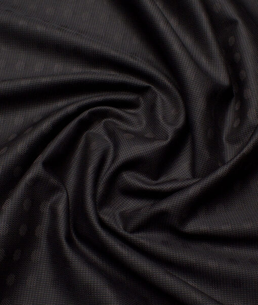 Tresca by Arvind  Giza Cotton Self Design Shirting Fabric (Dark Brown)