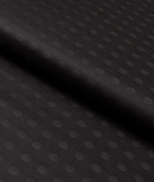 Tresca by Arvind  Giza Cotton Self Design Shirting Fabric (Dark Brown)