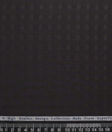 Tresca by Arvind  Giza Cotton Self Design Shirting Fabric (Dark Brown)